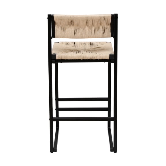 14.96"L x 34.84"H Set of 2 Bar Stools Sturdy Metal Frame for Kitchen Island/Counter/Dining