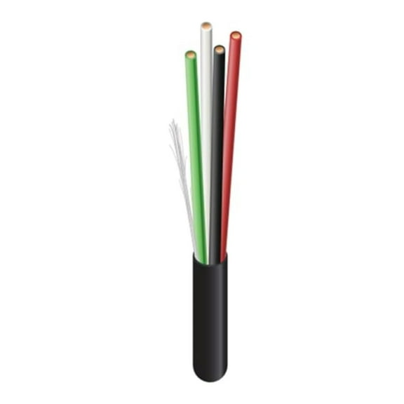 14 AWG 4-Conductor Control Cable, 100% Copper Wire, 14/4 for Mini Split , Heat Pump, HVAC, Speaker Systems, Outdoor Rated, UV Resistant, High Conductivity (50 Feet)