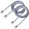 14 AWG HD Premium Soft Touch HiFi Speaker Cable with Banana Plugs (2