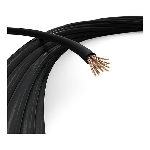 14 AWG Insulated Stranded Copper THHN/THWN Wire 75 FT - 14 Gauge Ground Wire for Electrical Grounding in Residential, , Industrial Buildings - 75 Feet (22 Meters), Black