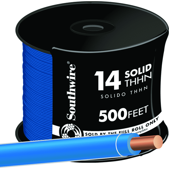 14 AWG Solid THHN Electrical Wire - Pack of 12 Indoor & Outdoor Use, NEC-Compliant