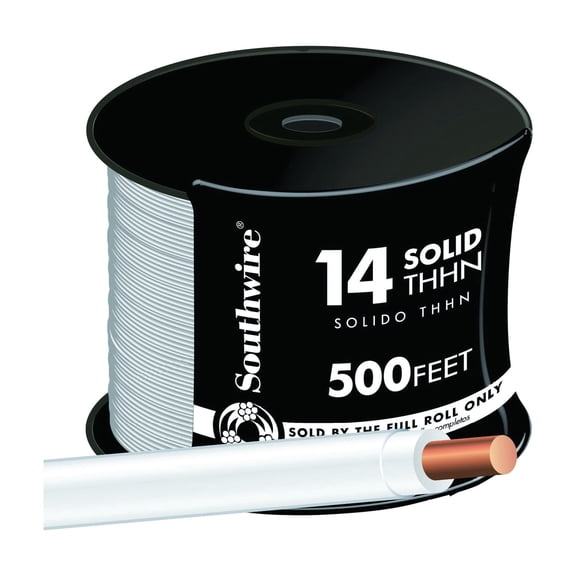 14 AWG Solid THHN Electrical Wire - Single Pack