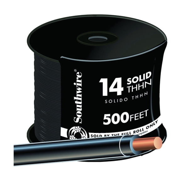 14 AWG Solid THHN Electrical Wire - Single Pack