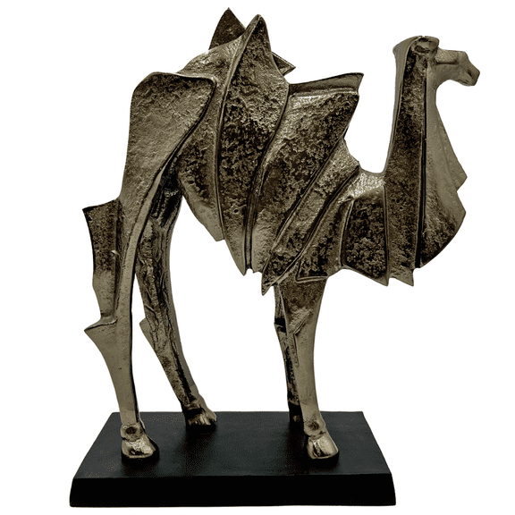 14" Aluminum Decorative Camel Sculpture
