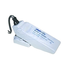 OEM Grade Marine Bilge Pump Float Switch Compatible with Rule 35A Rule-A-Matic 12V 24V 32V DC Automatic On Off 14 Amp Mercury Free Snap Switch 1 Million Cycles Removable Base Voltage