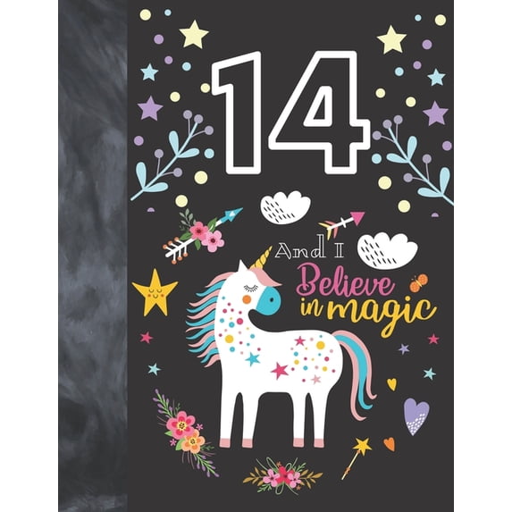14 And I Believe In Magic: Unicorn Sudoku Puzzle Book Gift For Girls 14 Years Old - Easy Beginners Activity Puzzle Book For Those On The Sudoku Puzzle Craze Paperback 169585859X 9781695858596 Not So