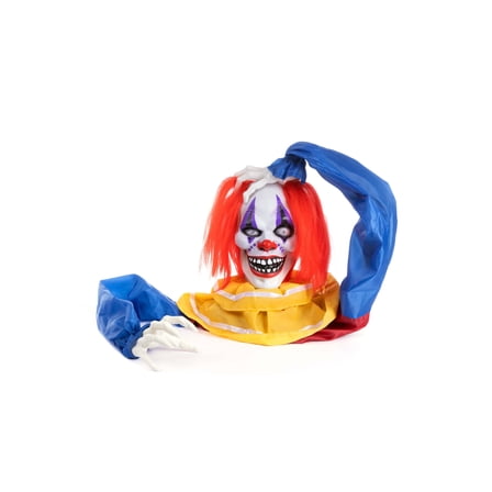 14" Animated Head Popping Clown Ground Breaker Decoration