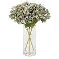 thumbnail image 1 of 14" Artificial Polyester, Glass Lavender, Hydrangea Bouquet, by Vickerman, 1 of 3