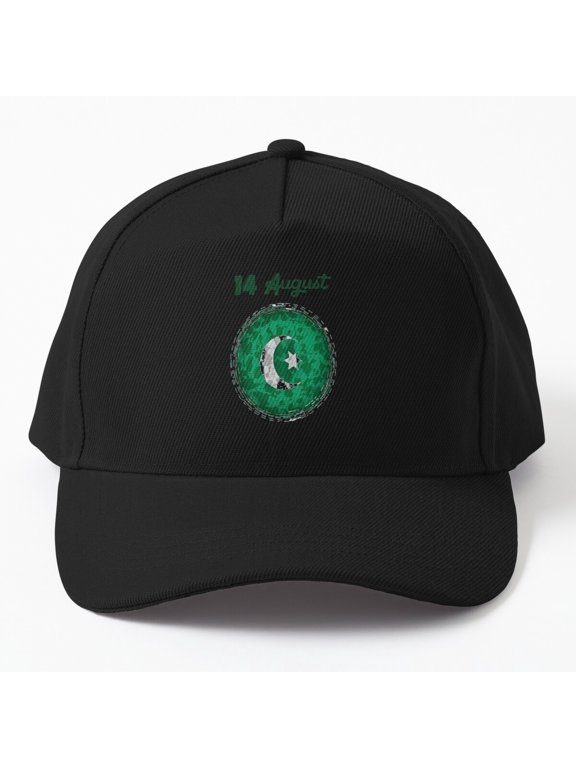 14 August Baseball Cap, Date Celebration Statement Design, Classic Everyday Hat Style
