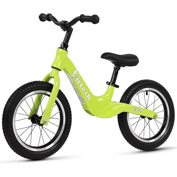 14" Balance Bike for Boys and Girls, Air Tires with Magnesium Alloy Frame, Lightweight No Pedal Toddler Training Bicycle
