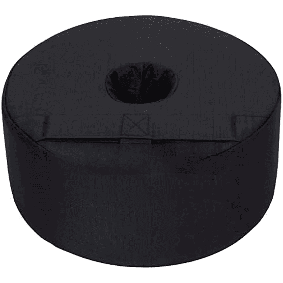 14" Banner Base Weight Bag - Heavy-Duty 600D Rip-Stop Polyester, Holds 50 lbs Sand, Fits 3" Poles, Weather-Resistant Grounding for Flags and Displays - 510935$$Garden & Patio