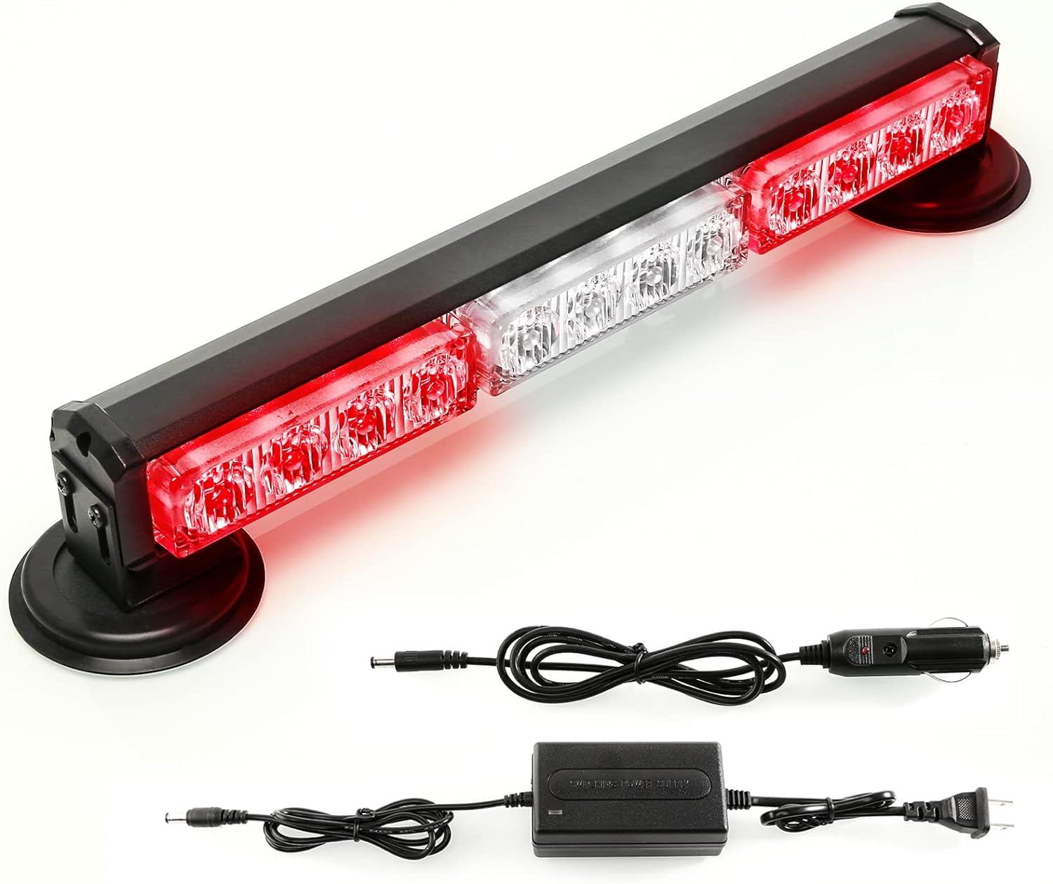 14" Battery Powered Emergency Strobe Lights Bar for Truck Vehicle