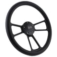 thumbnail image 1 of 14" Billet Aluminum Black Steering Wheel Set Chevy II Impala SS Nova 1964-66 ", 1 of 4