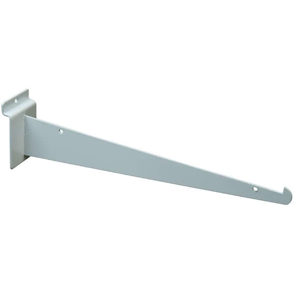 14" Black Slatwall Shelf Brackets with Lip