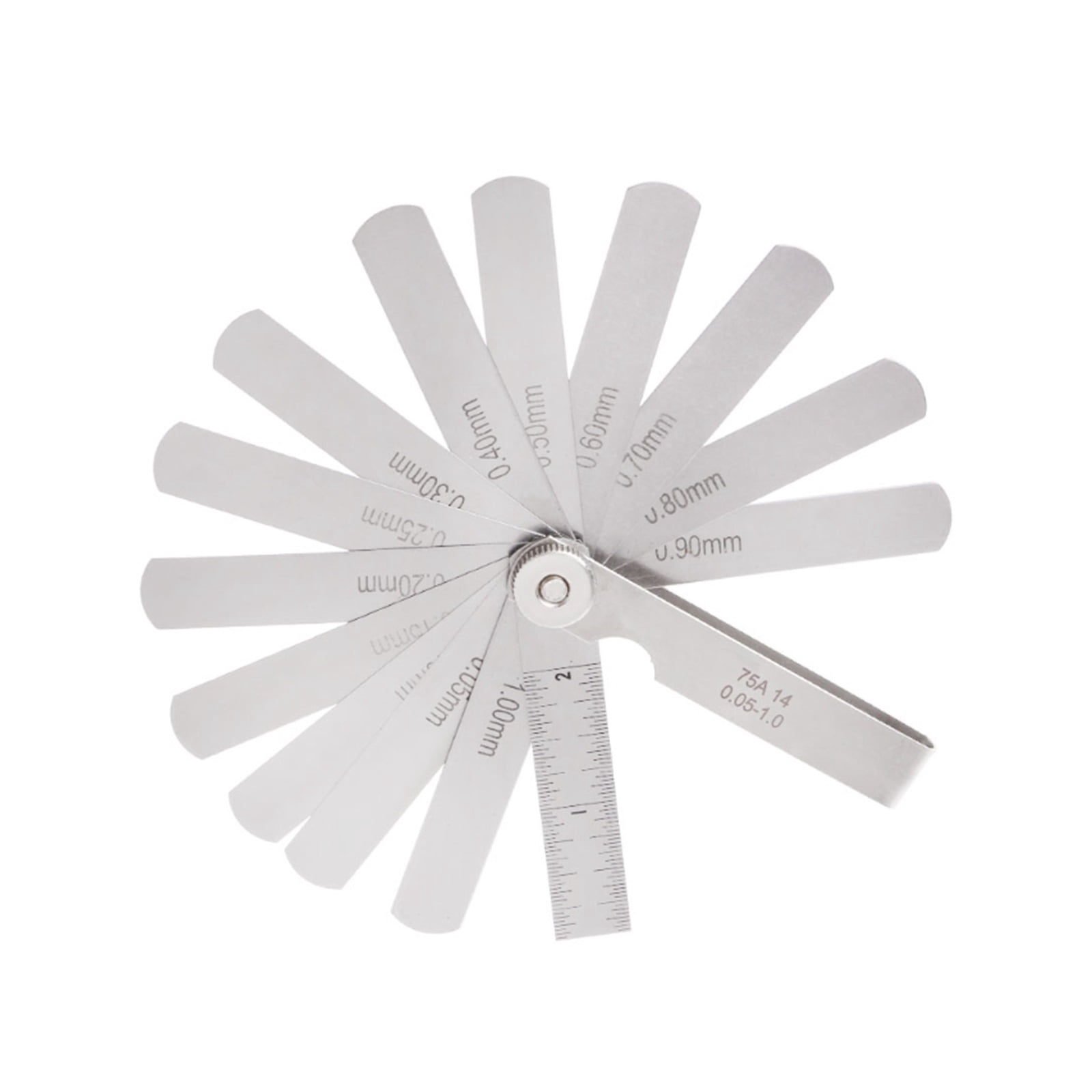 14 Blade 0.05-1mm Feeler Gauge Gage Thickness Measurment Tool Metric Gap Filler ,Easy to Use
