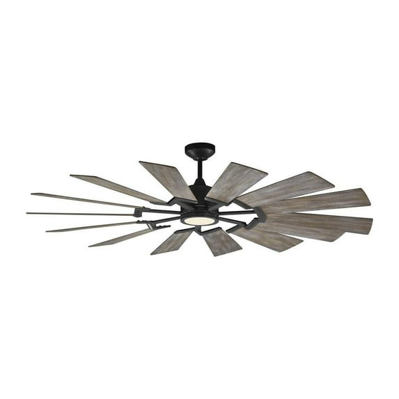 14 Blade Windmill Ceiling Fan 62 inch Energy Star Ceiling Fan with Light Kit-Aged Pewter Finish Bailey Street Home 96-Bel-2757525