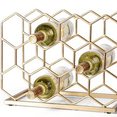 thumbnail image 1 of 14 Bottle Countertop Wine Rack - Freestanding Modern Gold Metal Wine Rack - Tabletop Wine Holder Stand for Cabinet, Pantry, Wine Bottle Storage……, 1 of 6