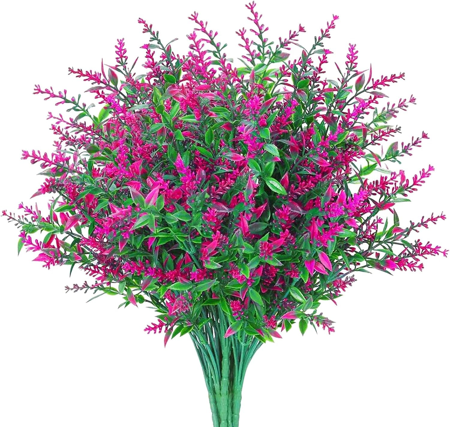 14 Bundles Artificial Lavender Flowers, Artificial Outdoor Flowers UV