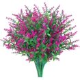 14 Bundles Artificial Lavender Flowers, Artificial Outdoor Flowers UV