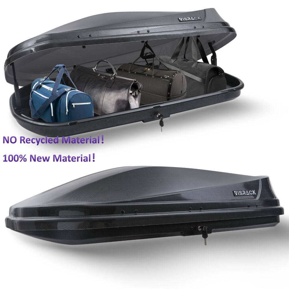 14 CU. FT. TEXTURED CAR TOP CARGO LUGGAGE CARRIER ROOF MOUNT STORAGE