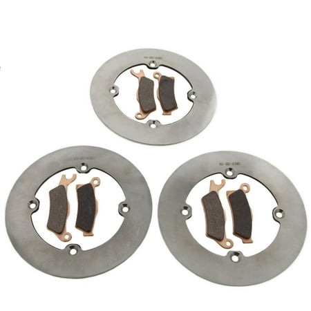 14 Can-Am Outlander Max DPS 800R Front & Rear MudRat Brake Rotors & Brake Pads