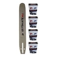 thumbnail image 1 of 14" Chainsaw Bar And 4 Pack Semi Chisel Chain 3/8" LP .050 52DL For Husqvarna, 1 of 11