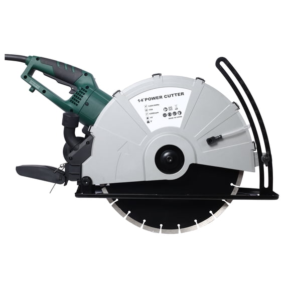 14" Concrete Saw - Electric Wet/Dry Circular Saw - 2600W Power Cutter w/Water Line