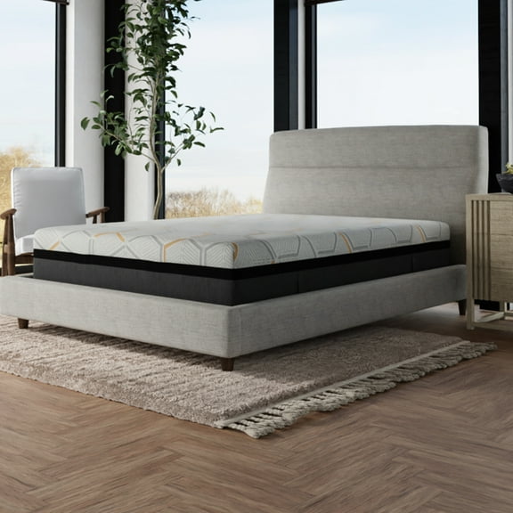 14" Copper Gel Mattress Full With Side Sleeping Aid Memory Foam And Edge Support - Reduced Easy Clean Cover