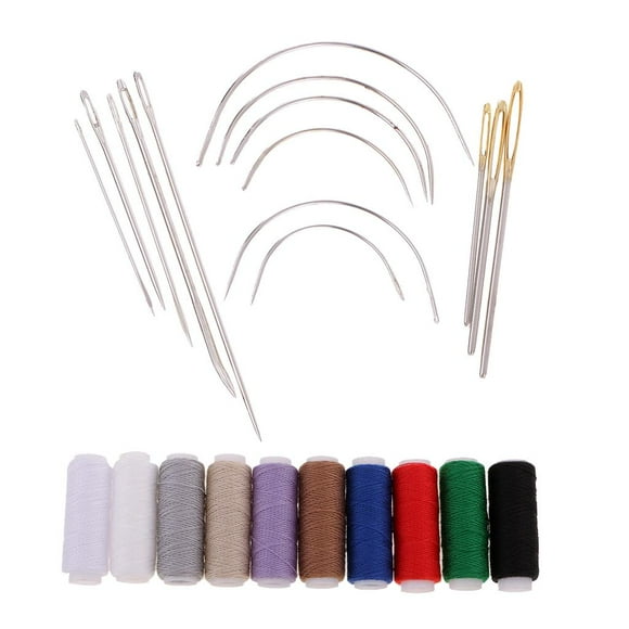 14 Count Heavy Duty Assorted Hand Jeans Thread Set,Polyester Sewing Thread Spool 10 Color 55 Yards/50m Thick for Denim Leather Quilt Blanket Cushion Curtain Handwork