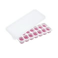 thumbnail image 1 of 14-Cube Ice Tray with Leak-Proof Lid – Stackable, Non-Stick Silicone Mold for Homemade Ice, Freezer-Safe & Reusable (9x3.5 Inch) – Easy Detach Design for Drinks, Snacks & Parties Pink, 1 of 3