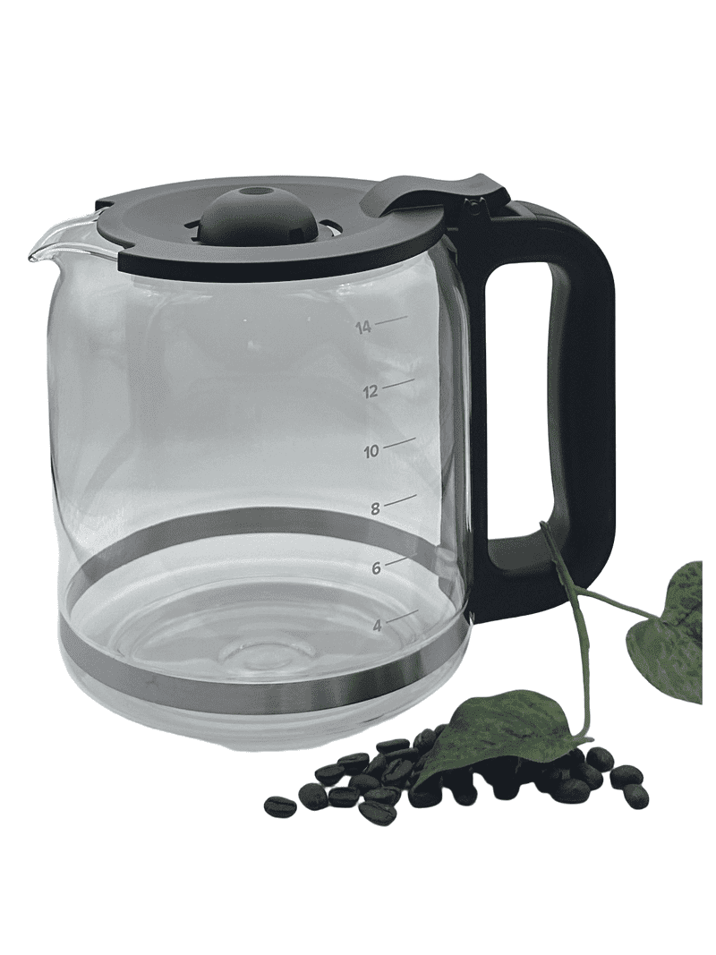 cupall, Glass Coffee Decanter, compatible with Ninja DCM201, Black