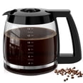 thumbnail image 1 of 14-Cup Coffee Pot Replacement for Cuisinart Coffee Maker DCC-2200, DCC-2600, DCC-2800, DCC-3200, and DCC-3200P1, Glass Carafe Replacement for Cuisinart with Sturdy Handle, BPA Free, Dishwasher Safe, 1 of 7
