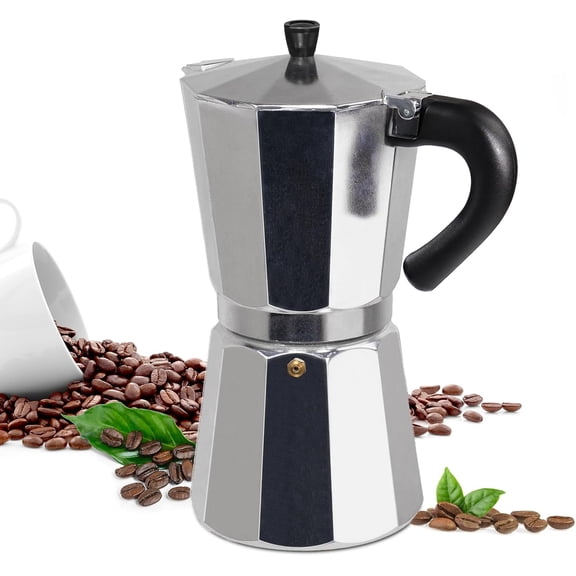 14 Cup Moka Pot Aluminum 700ml Italian Coffee Maker Stovetop Espresso CoffeeMakers Mocha Percolator Greca for Electric Ceramic Stove Portable Easy Brewing