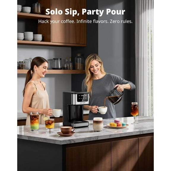 14-Cup Programmable Drip Coffee Maker 1000W Fast Brewing Coffee Machine with Timer, Delay Start & 2H Keep-Warm, 73oz Tank, Touchscreen & Glass Carafe Perfect for Home & Office Use