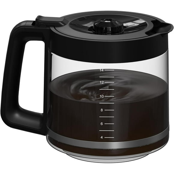 14-Cups Coffee Pot Replacem t Compatible with Cuisinart Coffee Maker Models DCC-2200RC, DCC-2200, DCC-3200, DCC-3200P1, DCC-3200FR, DCC-3200CPAMZ, DCC-2600, DCC-2800,DCC-1800FR, CBC-7400,