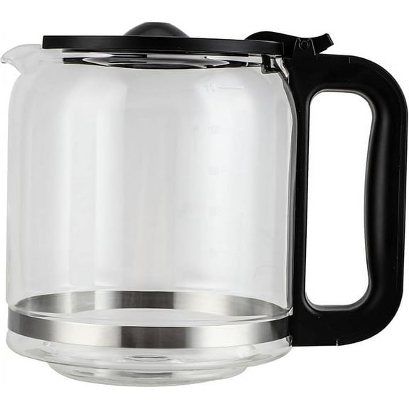 14 Cups Glass Coffee Maker Replacement for Mr. Coffee 14 cups coffee maker BVMC-PC14, BPA-Free, Food Safe, Heat-Resistant Handle