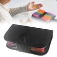 thumbnail image 1 of 14-Day Pill Organizer 4 Times Daily, 56 Compartments Travel Medicine Organizer with Leatherette Case, Portable Vitamin & Supplement Storage Box, 1 of 9