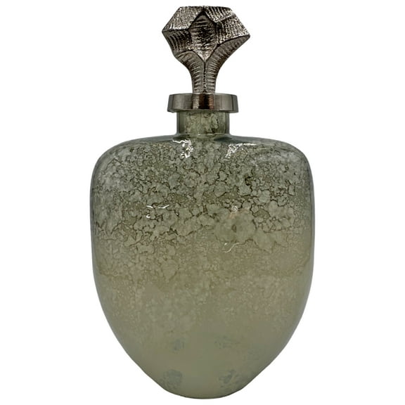 14" Decorative Brown Glass Sculpture