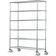thumbnail image 1 of 14" Deep x 36" Wide x 92" High 6 Tier Gray Wire Shelf Truck with 1200 lb Capacity, 1 of 6