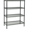 thumbnail image 1 of 14" Deep x 54" Wide x 74" High 4 Tier Black Starter Shelving Unit, 1 of 5