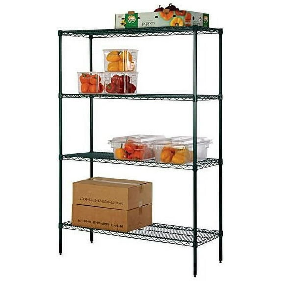 14" Deep x 60" Wide x 74" High 4 Tier Freezer Starter Shelving Unit