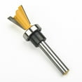 thumbnail image 1 of 14 Degree 1/4 Inch Shank Carbide Dovetail Router Bit Woodworking Cutter Tools B, 1 of 8