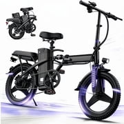14" Electric Folding Bike for Adults,500W Motor , 19mph, 18-32 Miles Range,Removable 36V12Ah Battery for Commuting, Class2