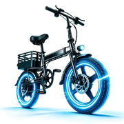 14IN Folding ebike for Adults,500W Motor up to 20 mph Range 30 mile with 36V 12Ah Removable Battery Convenient for Riders class 2 Electric bike,UL 2849
