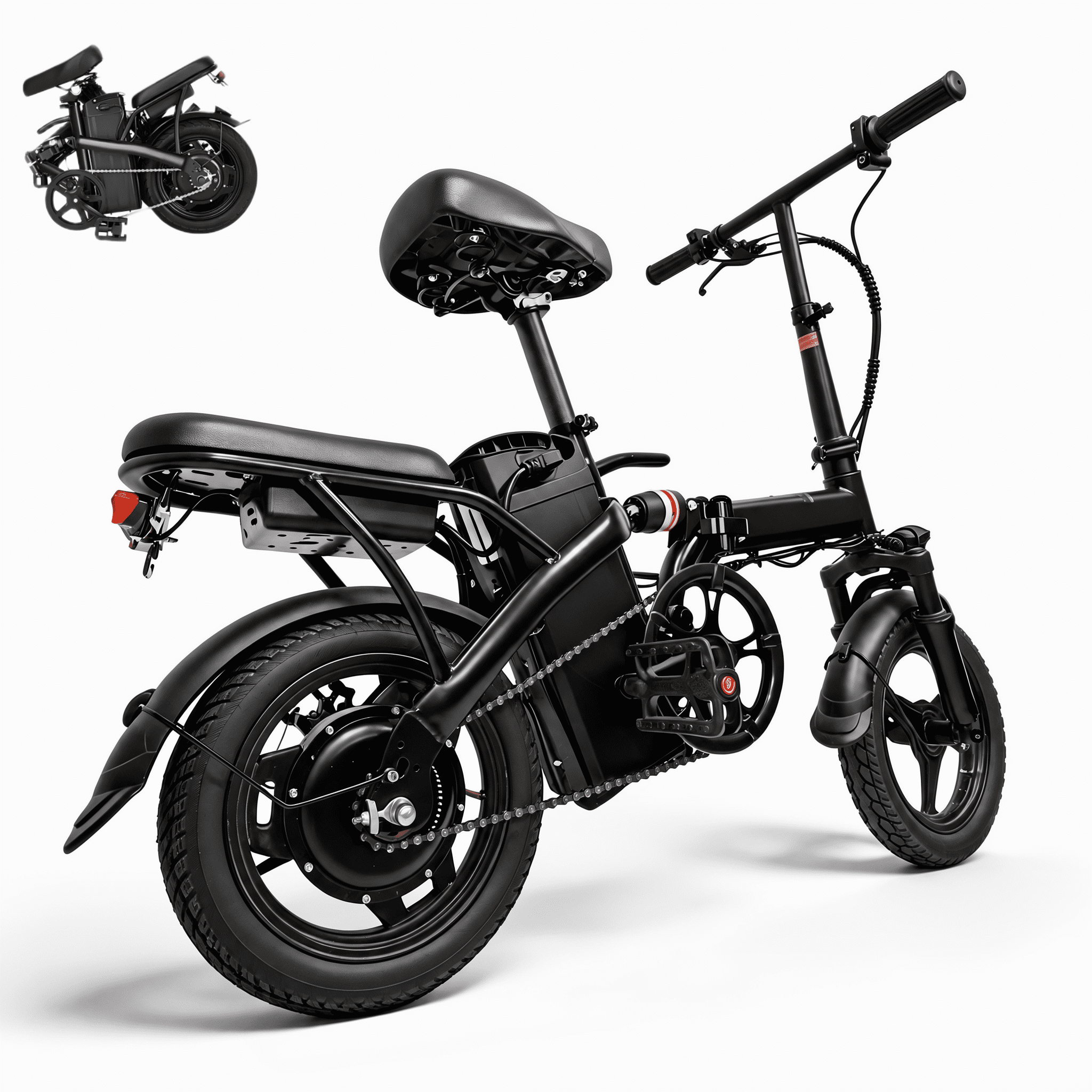 20'' Fat Tire E-Mountain Bicycle for Adults, Peak 750W Motor Electric Bike, 48V 15Ah 20MPH 7-Speed Ebike UL2849
