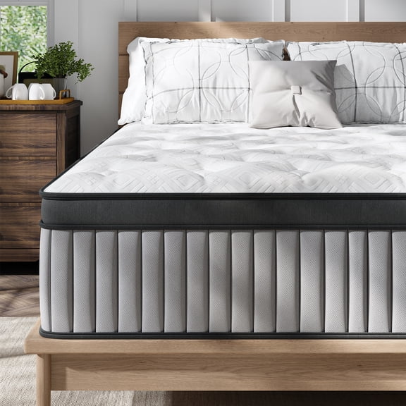 TOPAOK 14 inch Queen Mattress, Extra Firm Hybrid Mattress with Euro Top, 800+ Pocket Springs for Deep Sleep Support, 365-Night Trial, CertiPUR-US Certified