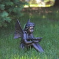 thumbnail image 1 of 14" Fairy Holding a Bird Feeder Outdoor Garden Statue, 1 of 2