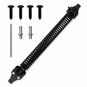 14" Fence gate Spring self Closing and Adjustable for Wooden or Vinyl Fence,Carbon Steel,Black