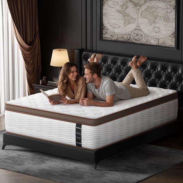 TOPAOK 14 inch Full Mattress, Firm Hybrid Mattress with 800+ Pocket ...