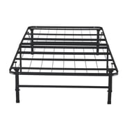 Naomi Home Twin Size Foldable Metal Bed Frame , Heavy Duty - Steel Mattress Foundation, Black